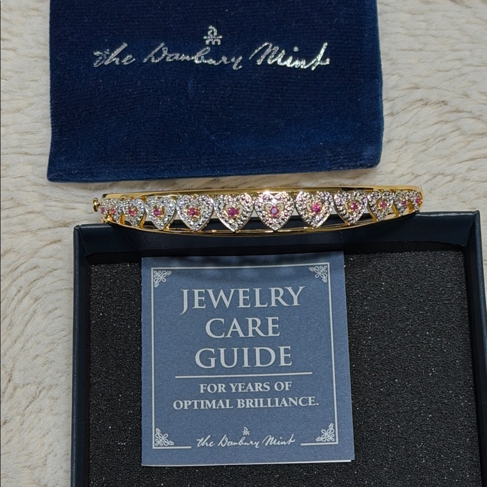 Danbury Mint Gold Bangle Bracelet
